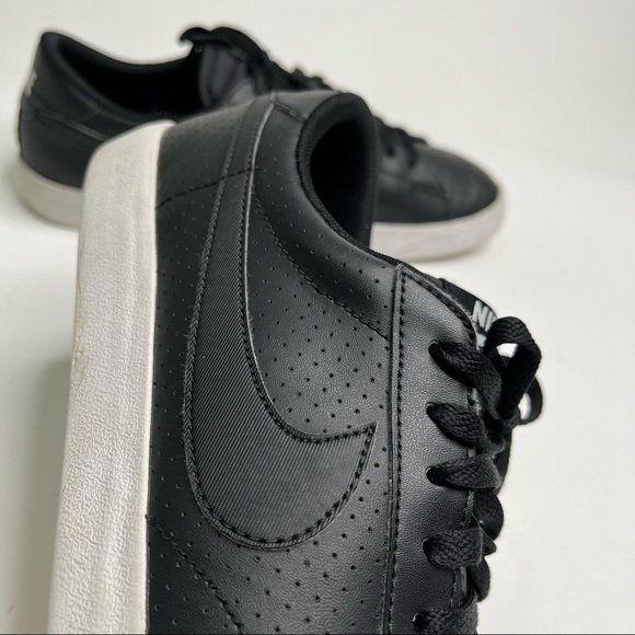 NIKE Tennis Classic AC Black & White Perforated Swoosh Sneakers Kicks SIZE 12.5 - Picture 9 of 12